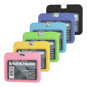 Nimekaardi hoidja horisontaalne 85x54mm Silicon, assortii