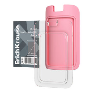 Nimekaardi hoidja vertikaalne 54x85mm Silicon, assortii