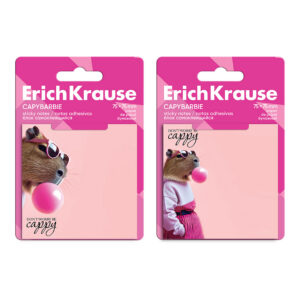 Märkmepaber CapiBarbara Plastic, 75х75 mm, 20 lehte, assortii