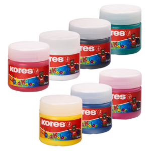 Näpuvärvid 7 värvi KORES Dedi Kolor, 7x30ml