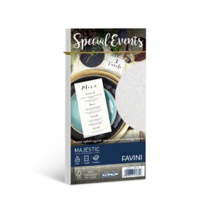 Ümbrik C65 110x220mm, Metallic White (01) Favini, 10tk hind