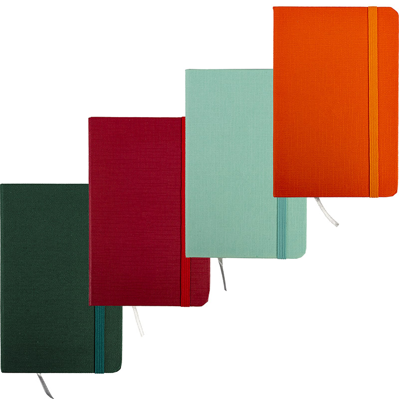 Märkmik A6 80 lehte joon, nurgakummiga kõva kaas, 4värvi assortii | Kasseti Expert