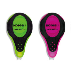 Korrektuurlint 4,2mm x 8m KORES 2 Way Neon, riputuspakis