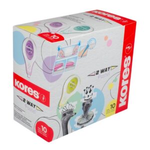 Korrektuurlint 4,2mm x 8m KORES 2 Way, assortii riputuspakis