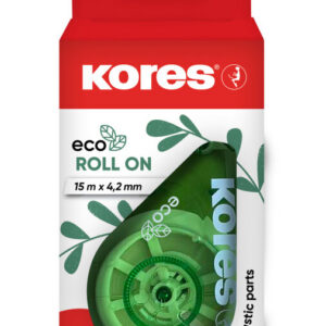 Korrektuurlint 4,2mm x 15m KORES ECO, taaskasutatud plastik, riptuspakis