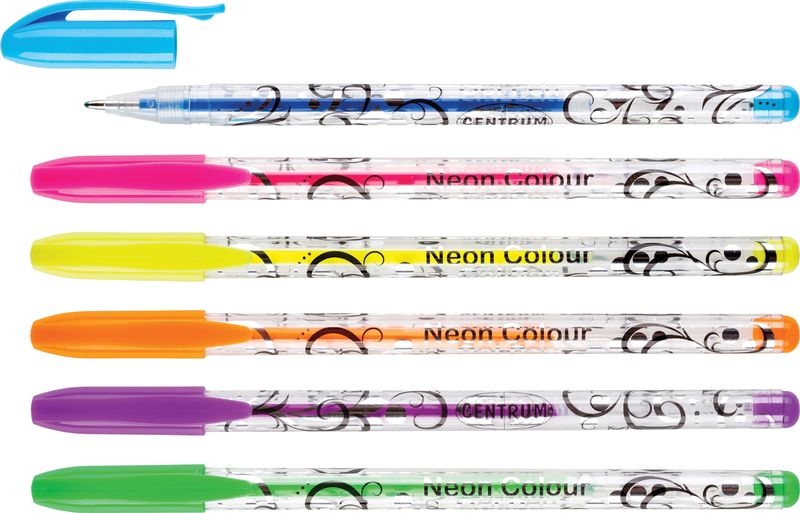 Geelpliiats NEON Centrum 1.0, 6 värvi riputuspakis | Kasseti Expert