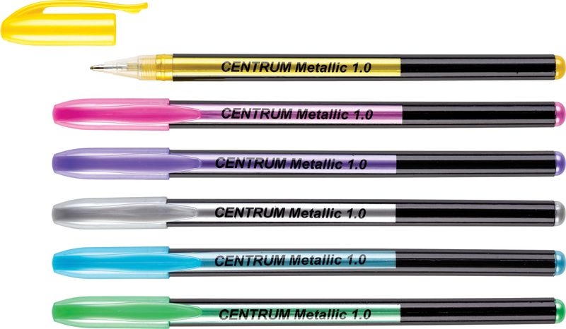 Geelpliiats METALLIC Centrum 1.0, 6 värvi riputuspakis | Kasseti Expert