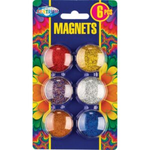 Tahvlimagnetid 30mm GLITTER Centrum, 6tk pakendis