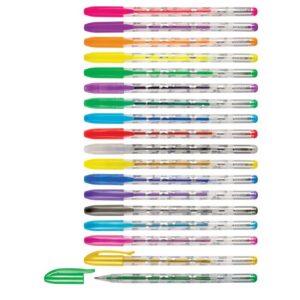 Geelpliiats METALLIC+GLITTER+NEON Centrum 1.0, 18 värvi riputuspakis