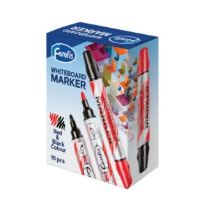 Valge tahvli marker Forofis kahe otsaga, must ja punane