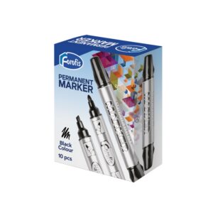 Marker kahe otsaga Forofis 1-5mm + 3mm, permanent must