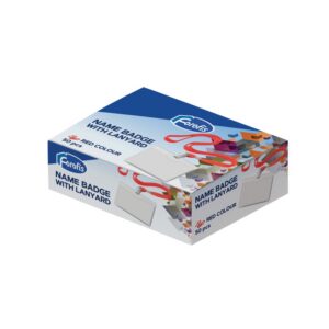 Nimesildi hoidja 90 x 58mm Forofis, horisontaalne, 42cm punane pael