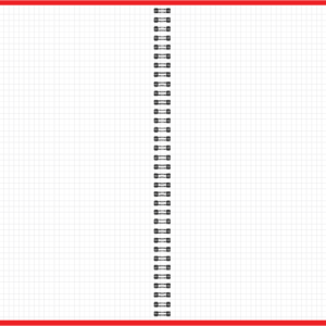 Memo A4 ruut, 60 lehte, punane