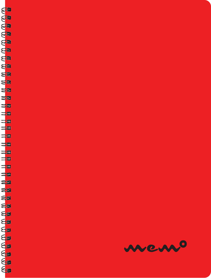 Memo A4 joon, 60 lehte, punane | Kasseti Expert