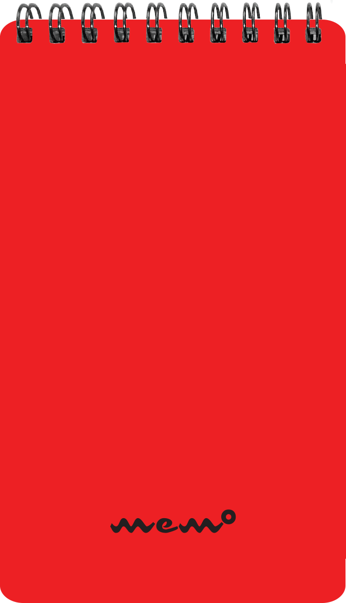 Memo A6 ruut ülaköide, 60 lehte, punane | Kasseti Expert