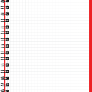 Memo A6 ruut, 60 lehte, punane