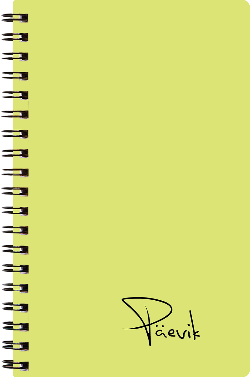 Väike koolipäevik, spiraalköide – kollane | Kasseti Expert