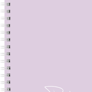 Väike koolipäevik, spiraalköide – pastelne lilla