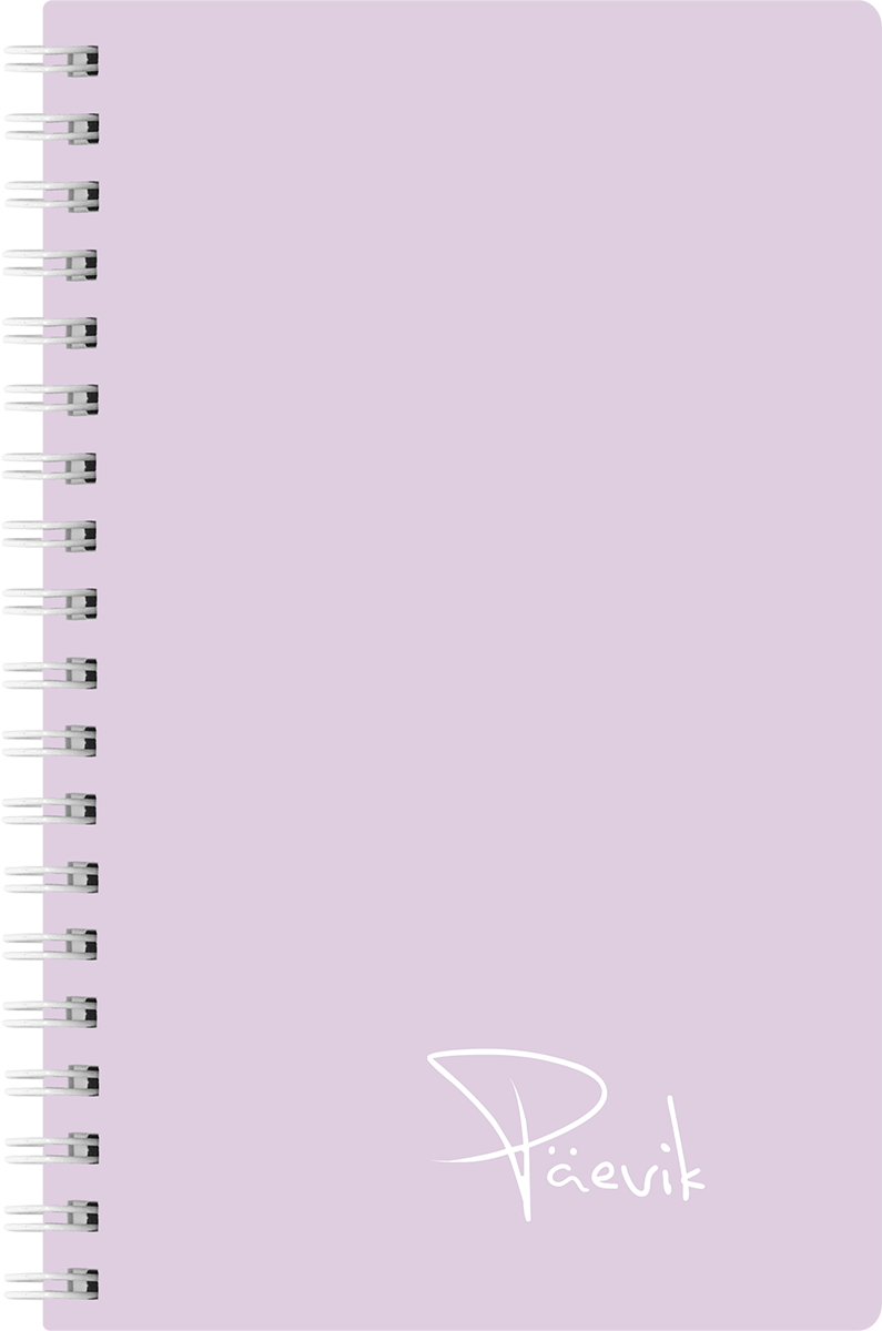 Väike koolipäevik, spiraalköide – pastelne lilla | Kasseti Expert