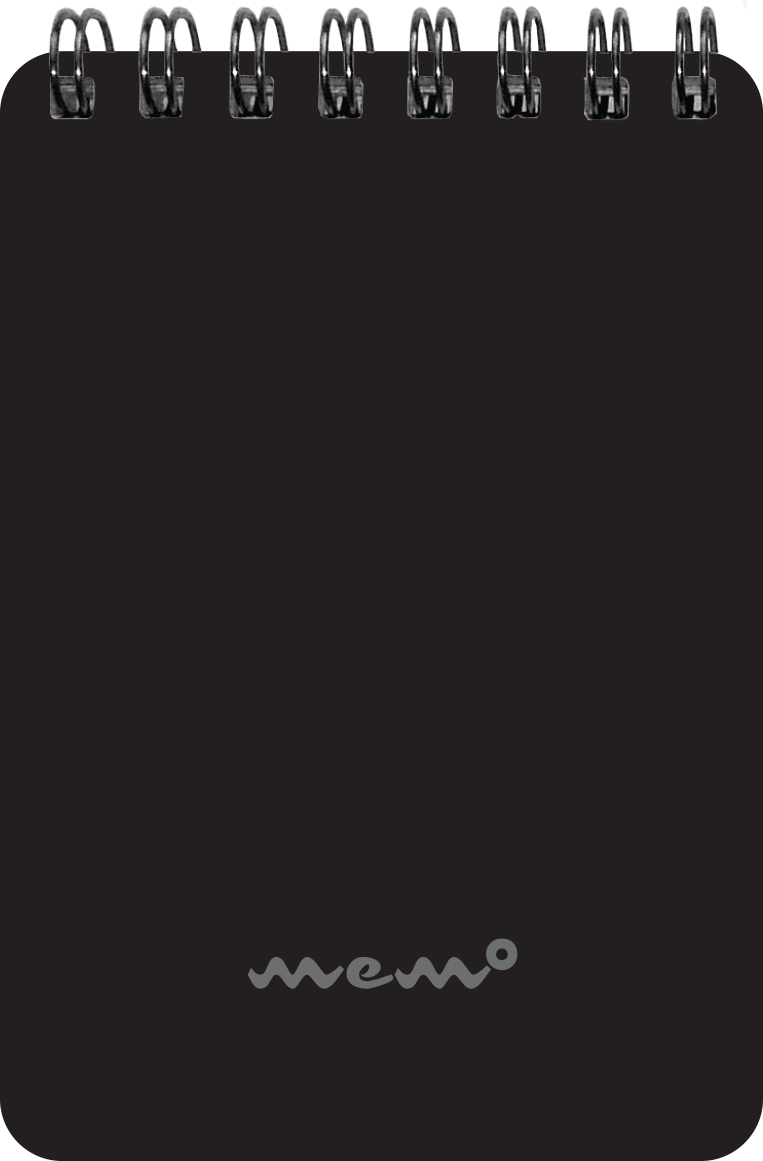 Memo A7 ruut ülaköide, 60 lehte, must | Kasseti Expert