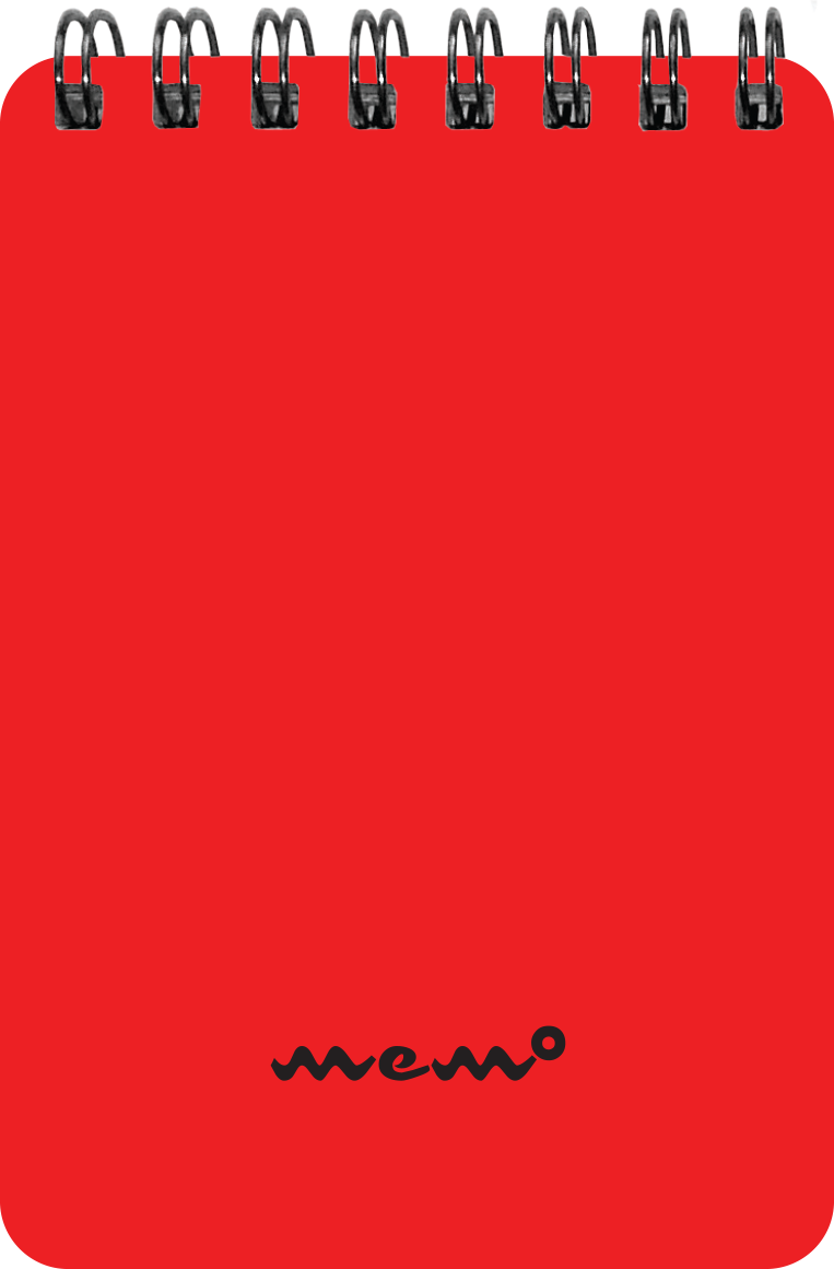 Memo A7 ruut ülaköide, 60 lehte, punane | Kasseti Expert