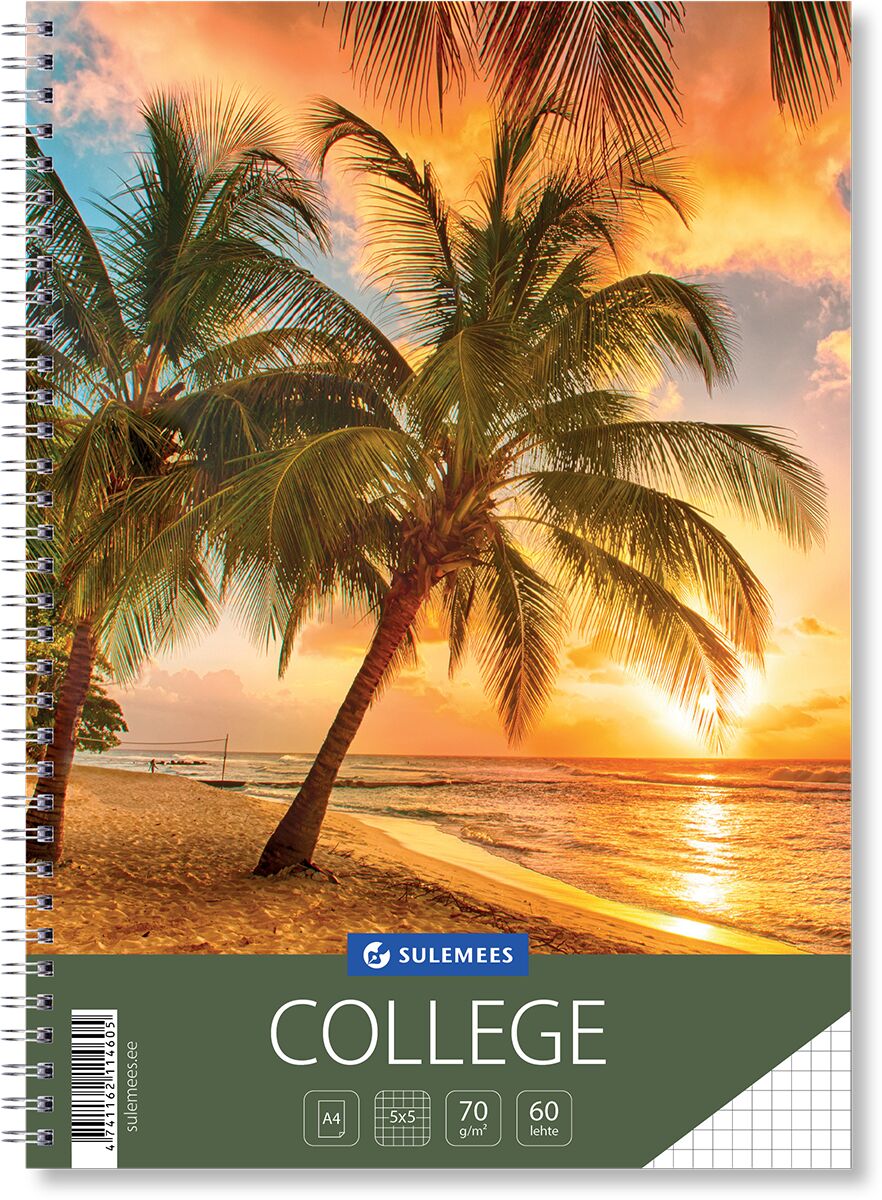 College A4, 60 lehte, 5x5 ruut, Kõrrelised | Kasseti Expert
