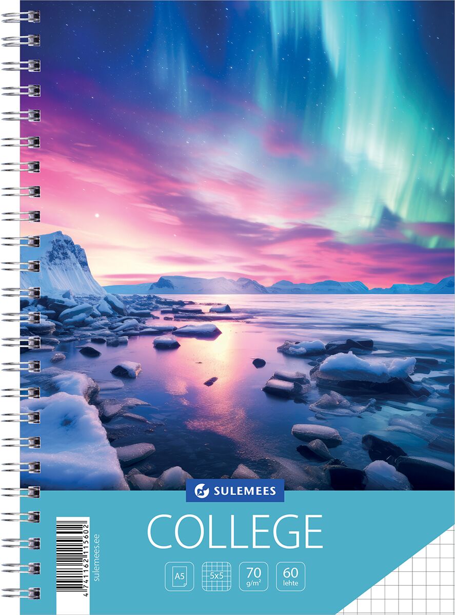 College A5, 60 lehte, 5x5 ruut, Maantee | Kasseti Expert