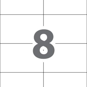 Etikett A4 Kores 105 x 70 mm, 100 lehte, 8tk lehel