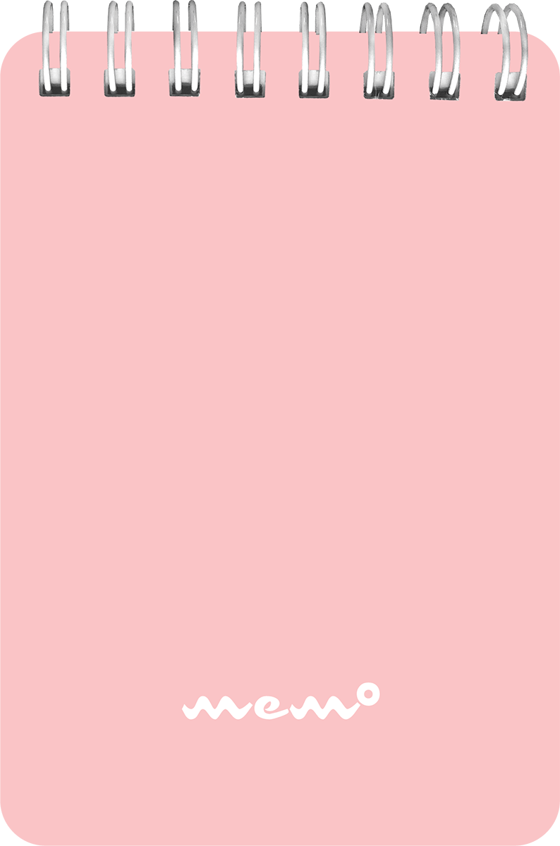 Memo A7 ruut ülaköide, 60 lehte, pastelne roosa | Kasseti Expert