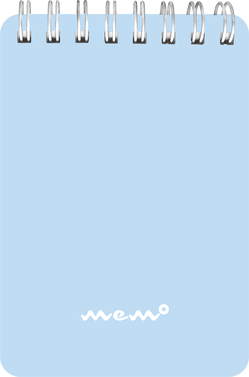 Memo A7 ruut ülaköide, 60 lehte, pastelne sinine | Kasseti Expert
