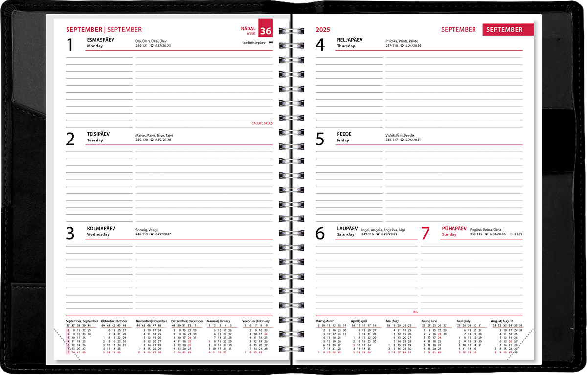 Õpetaja raamat A5, Lux kaaned – must shining | Kasseti Expert