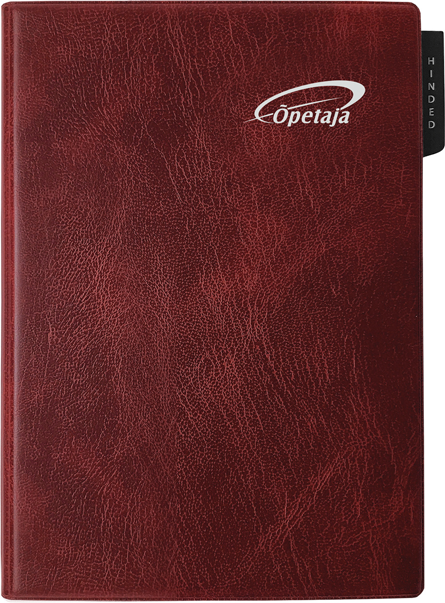 Õpetaja raamat A5, mahulised plastkaaned – tumepunane | Kasseti Expert