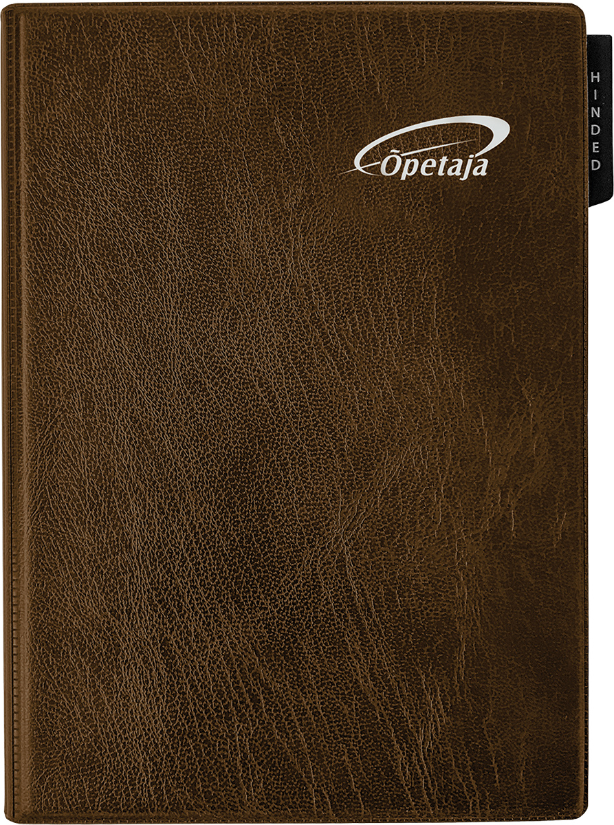 Õpetaja raamat A5, mahulised plastkaaned – pruun | Kasseti Expert