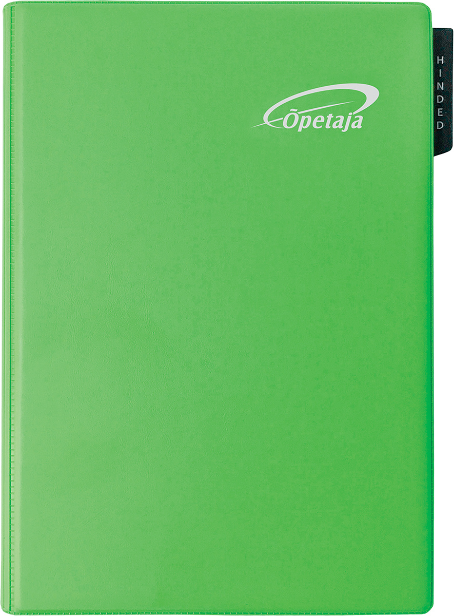 Õpetaja raamat A5, mahulised plastkaaned – heleroheline | Kasseti Expert