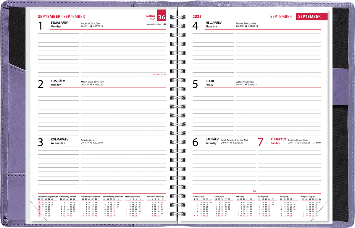 Õpetaja raamat A5, Lux kaaned – lilla | Kasseti Expert