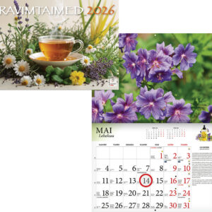Ravimtaimede kalender 2026, A4 klamberköide