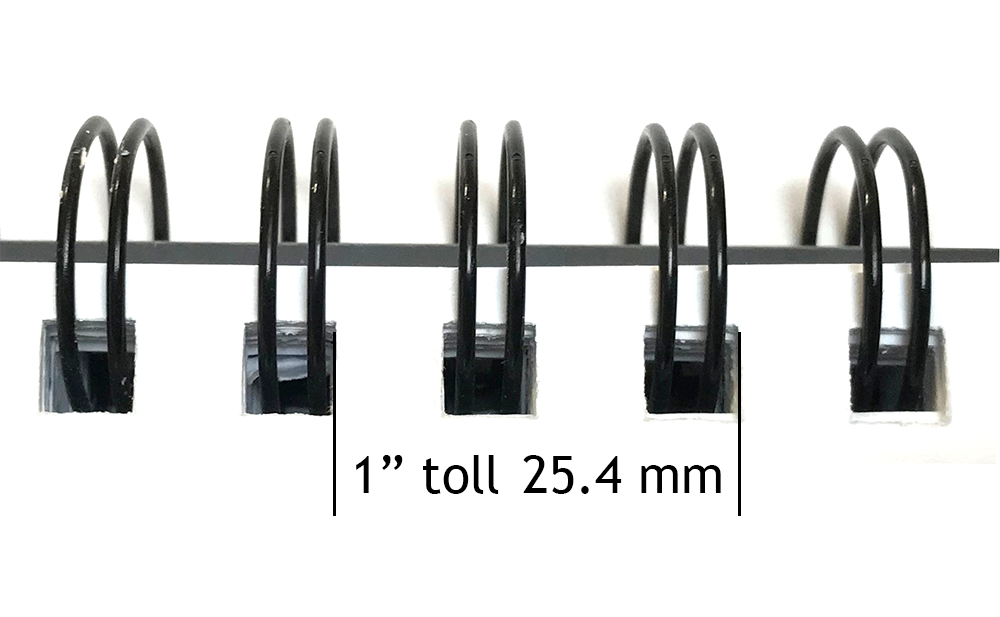 Metallist köitekamm 7/8 valge (6000 aasa rullis) | Kasseti Expert