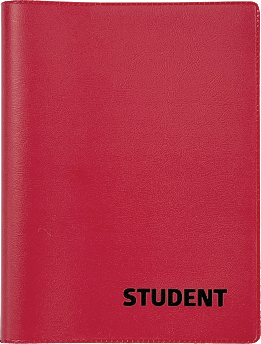 Student A6, spiraalköide – punane | Kasseti Expert