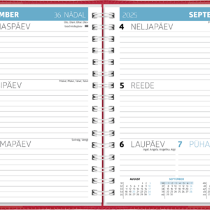 Student A6, spiraalköide – punane