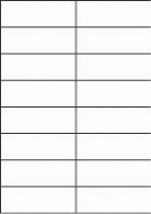Etikett A4 Utility 105 x 37 mm, 100 lehte, 16tk lehel
