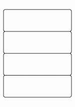 Etikett A4 Utility 190 x 61 mm, 100 lehte, 4tk lehel