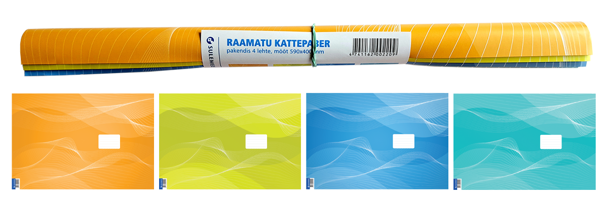 Raamatu kattepaber (600x400mm), 4 erinevat rullis, pildivalik 2 (00220) | Kasseti Expert