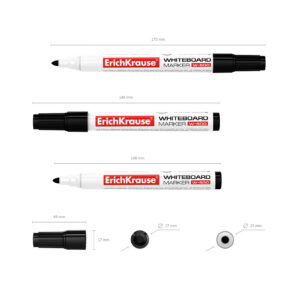 Valge tahvli marker W-500 2.5mm, must