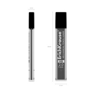 Mehaanilise pliiatsi südamik DRAFT 2.0mm 2B, 5tk pakis