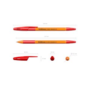Pastapliiats R-301 Orange StickGrip 0.7, punane