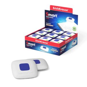 Kustutuskumm SMARTWAY 39x39x9mm, ruut, 36tk müügialusel riputuspakis