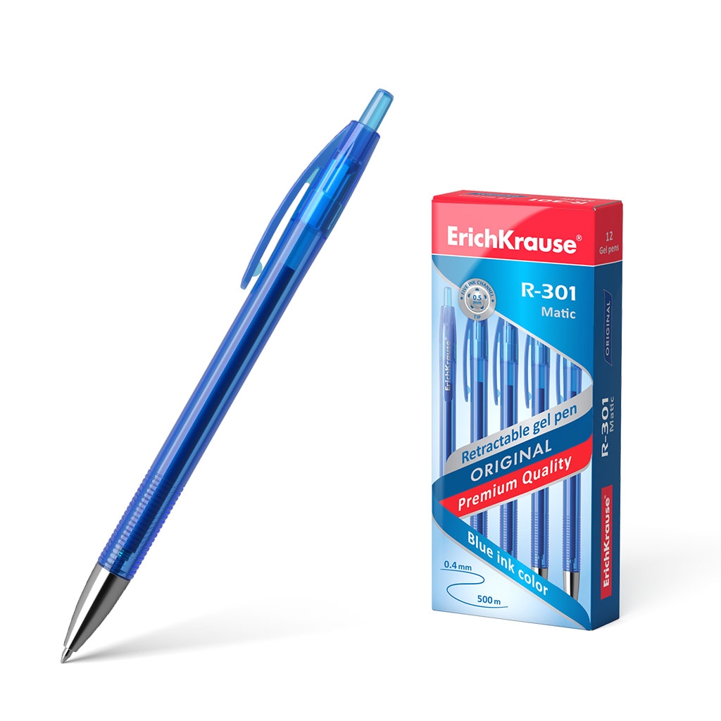 Geelpliiats lülitiga R-301 Original Gel Matic 0.5, sinine | Kasseti Expert
