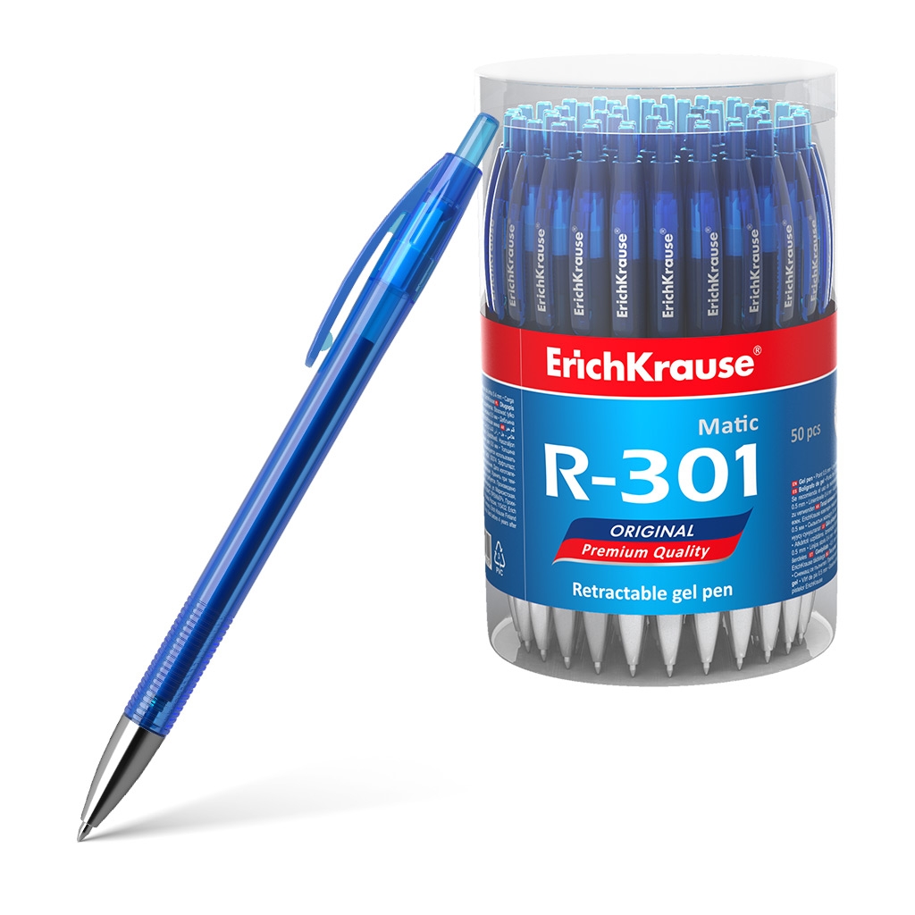 Geelpliiats lülitiga R-301 Original Gel Matic 0.5, sinine (50) | Kasseti Expert