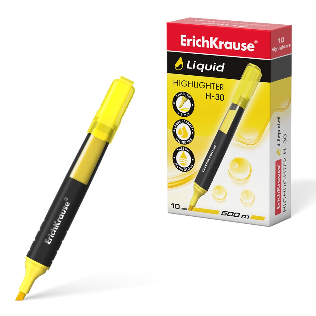 Tekstimarker H-30, kollane | Kasseti Expert