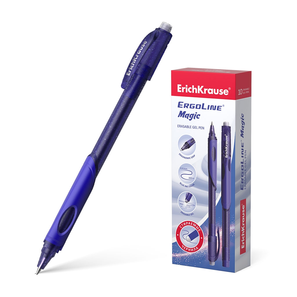 Geelpliiats Ergoline Magic StickGrip 0.5, sinine, kirjutab-kustutab | Kasseti Expert
